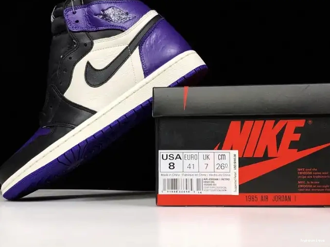 HYPE Purple 1 Court Jordan 555088-501 Air 0430